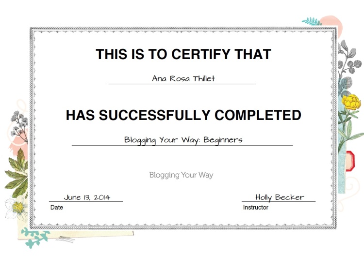 blogging-your-way-certificate